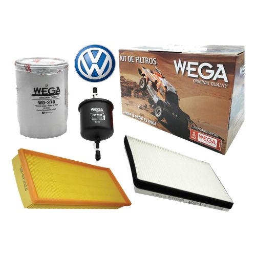 Kit Filtros Wega Volkswagen Gol 1.6 8V 93CV 1999/2005
