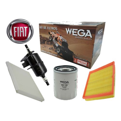 Kit Filtros Wega Fiat Palio III Essence / Sporting - 1.6 16v Etorq 115cv 2012 -->