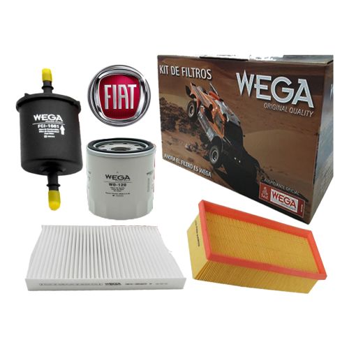 Kit Filtros Wega Fiat Mobi Easy / Way - 1.0 70cv 2016 -->