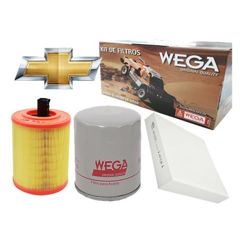 Kit Filtros Wega Chevrolet Cruze 1.4 L Turbo 153cv 2016 -->