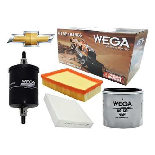 Kit Filtros Wega Chevrolet Onix 1.2 3 cil 12v 90cv 2020 -->