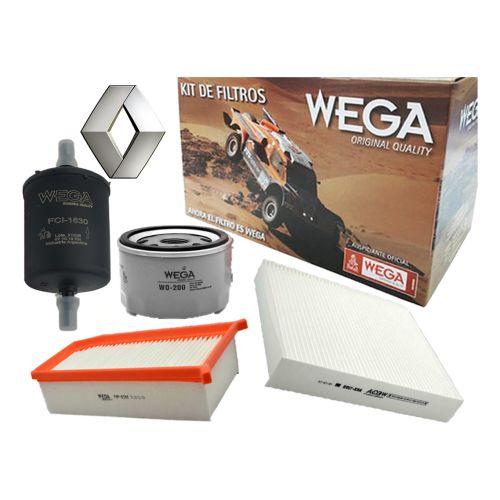 Kit Filtros Wega Renault Sandero RS 2.0 16v 150cv 2015 -->