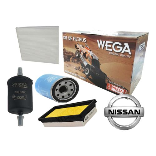 Kit Filtros Wega Nissan Versa 1.6 8v 111cv 2013 -->