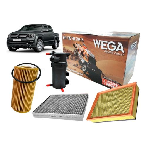 Kit Filtros Wega Volkswagen Amarok CD HI 3.0 V6 225 cv 2017/21